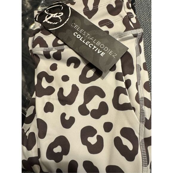 Celestial Bodiez NWT Power 7/8th Leggings in 'Snow Leopardess' Size Small - Picture 6 of 8